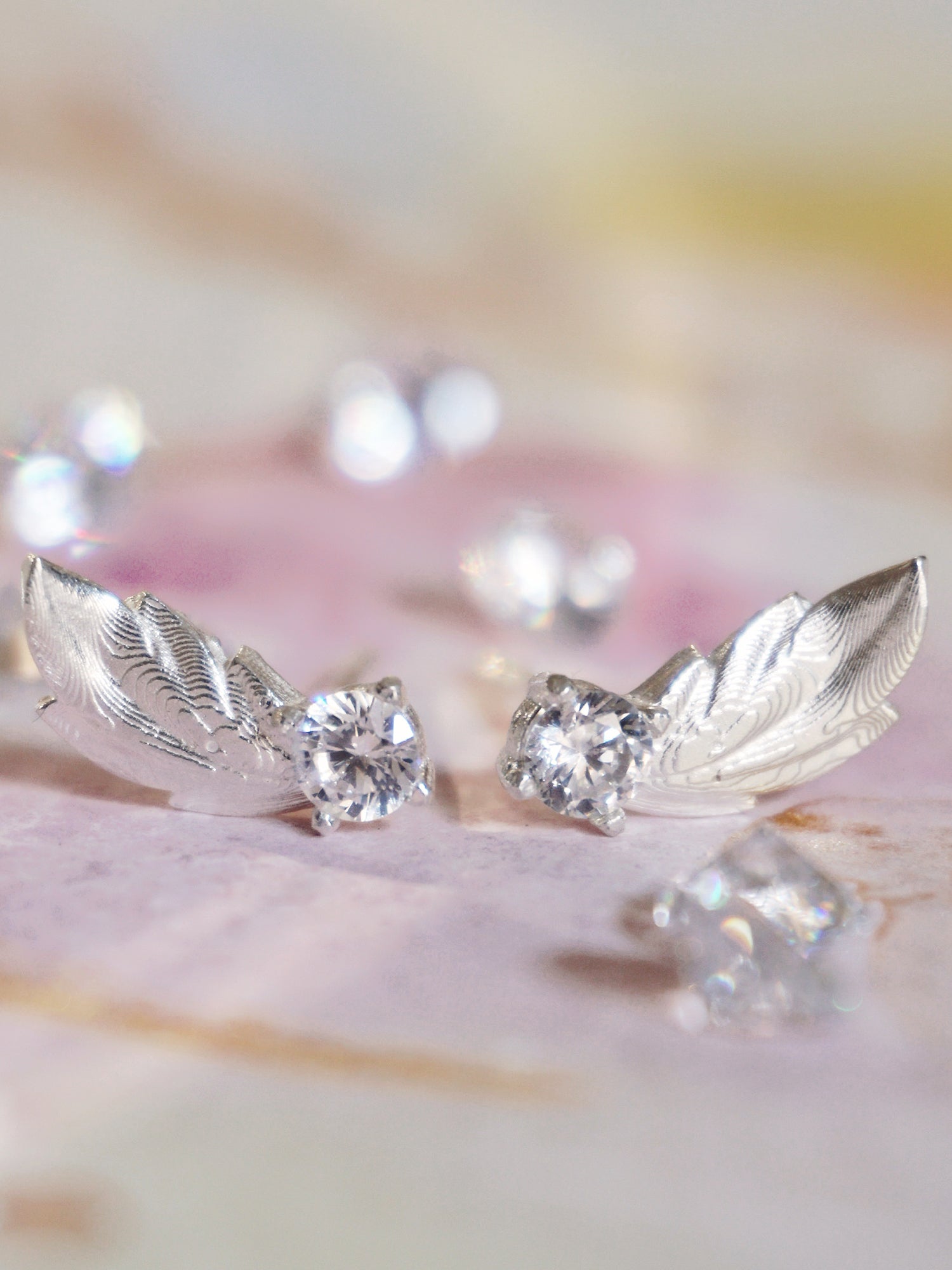 Caius Silver Studs