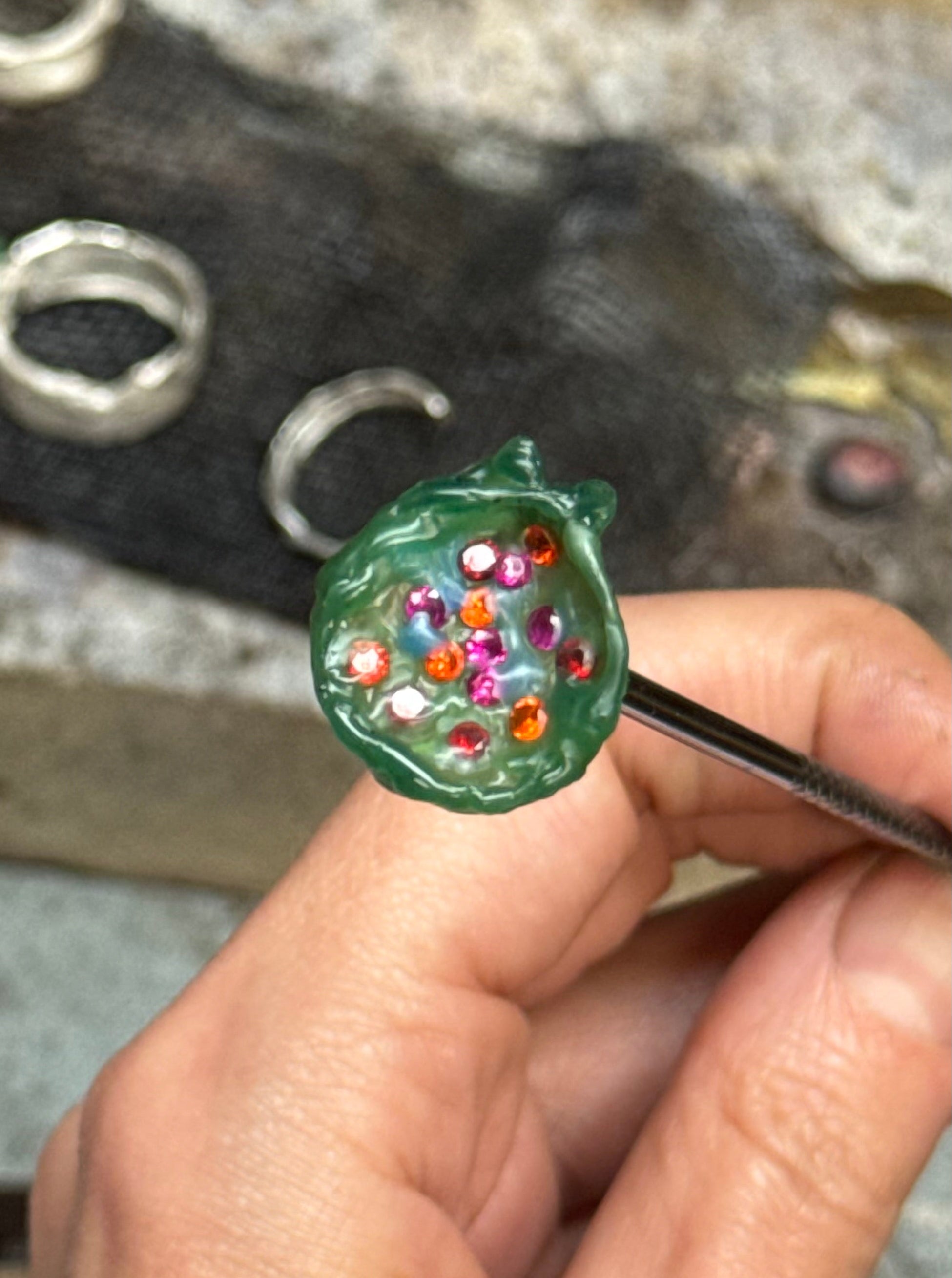 Pomegranate Pendant Wax Modeling Workshop