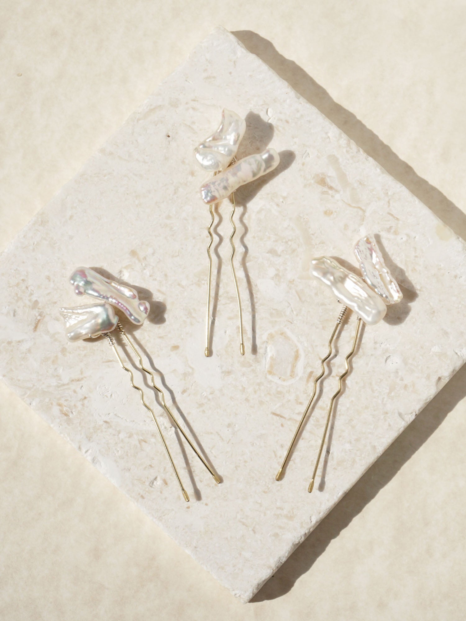 Doris Cluster Pearl Hairpin Set