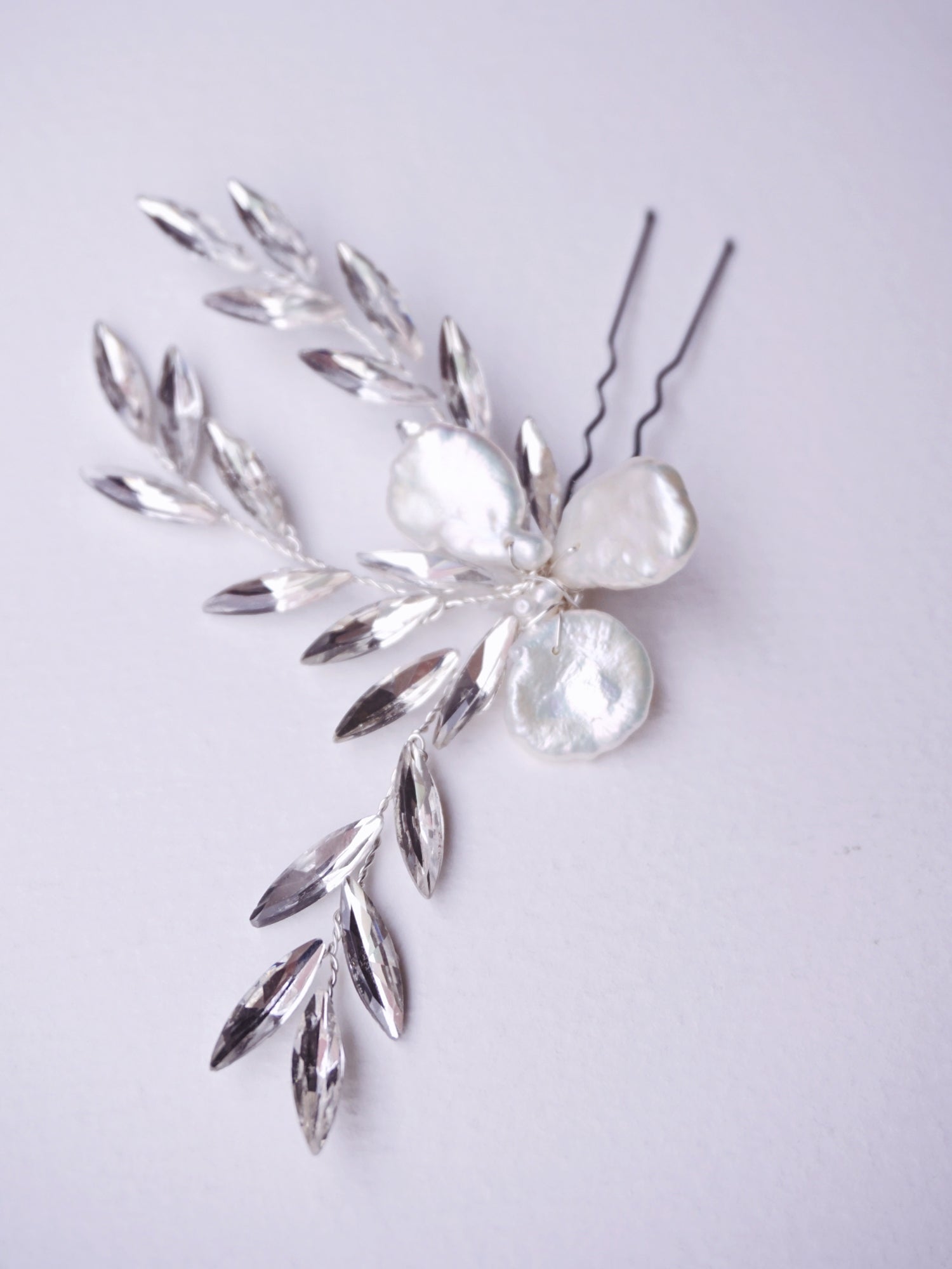 Perla Sparkle Pearl Hairpin Set