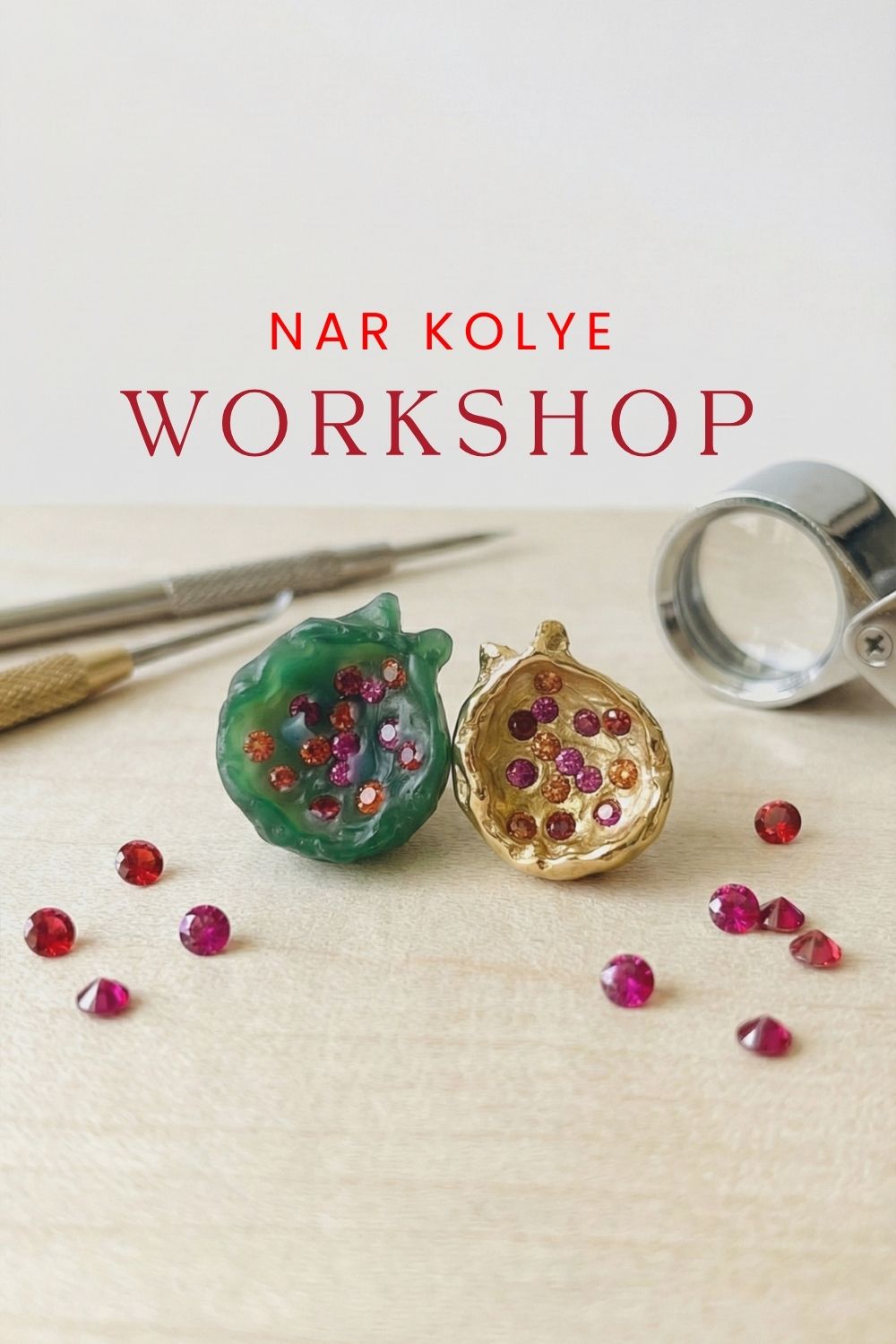 Pomegranate Pendant Wax Modeling Workshop